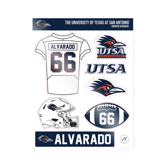 UTSA - NCAA Football : Andrew Alvarado - Sticker Sheet-0