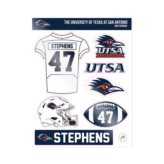 UTSA - NCAA Football : Jon Stephens - Sticker Sheet-0