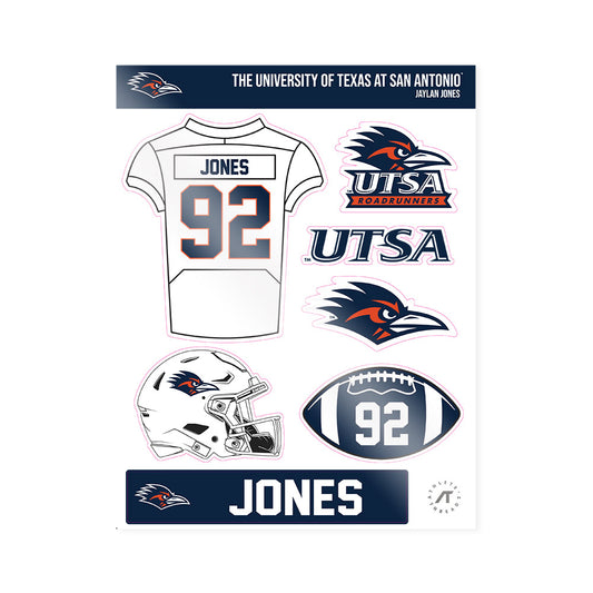 UTSA - NCAA Football : Jaylan Jones - Sticker Sheet-0