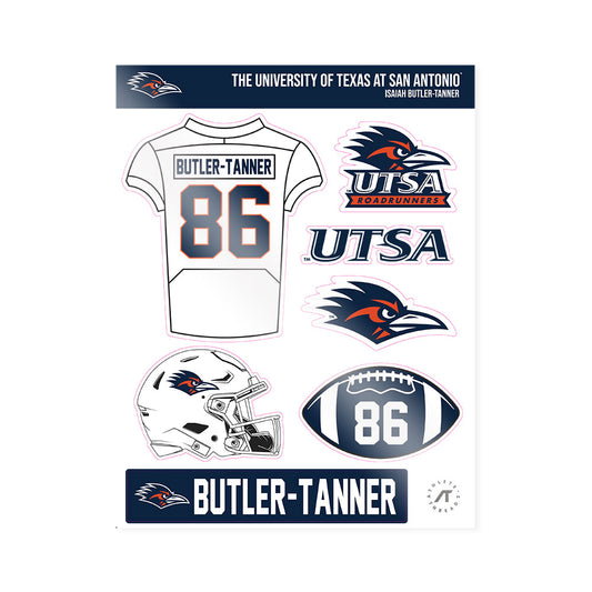 UTSA - NCAA Football : Isaiah Butler-Tanner - Sticker Sheet-0