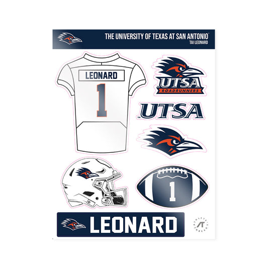 UTSA - NCAA Football : Tai Leonard - Sticker Sheet-0