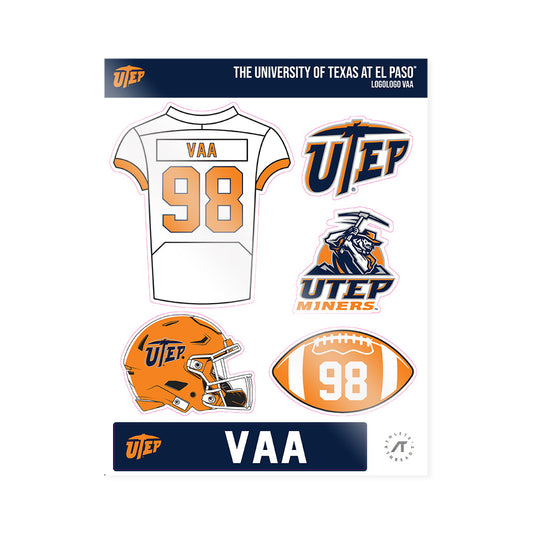 UTEP - NCAA Football : Logologo Vaa - Sticker Sheet-0