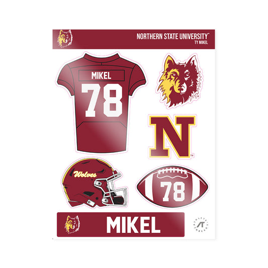 NSU - NCAA Football : Ty Mikel - Sticker Sheet-0