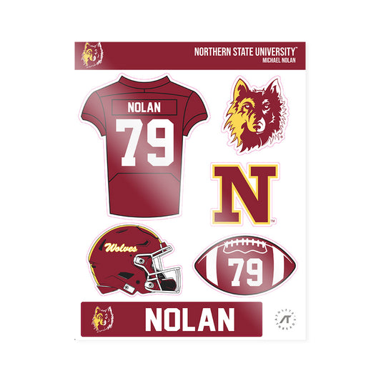 NSU - NCAA Football : Michael Nolan - Sticker Sheet-0