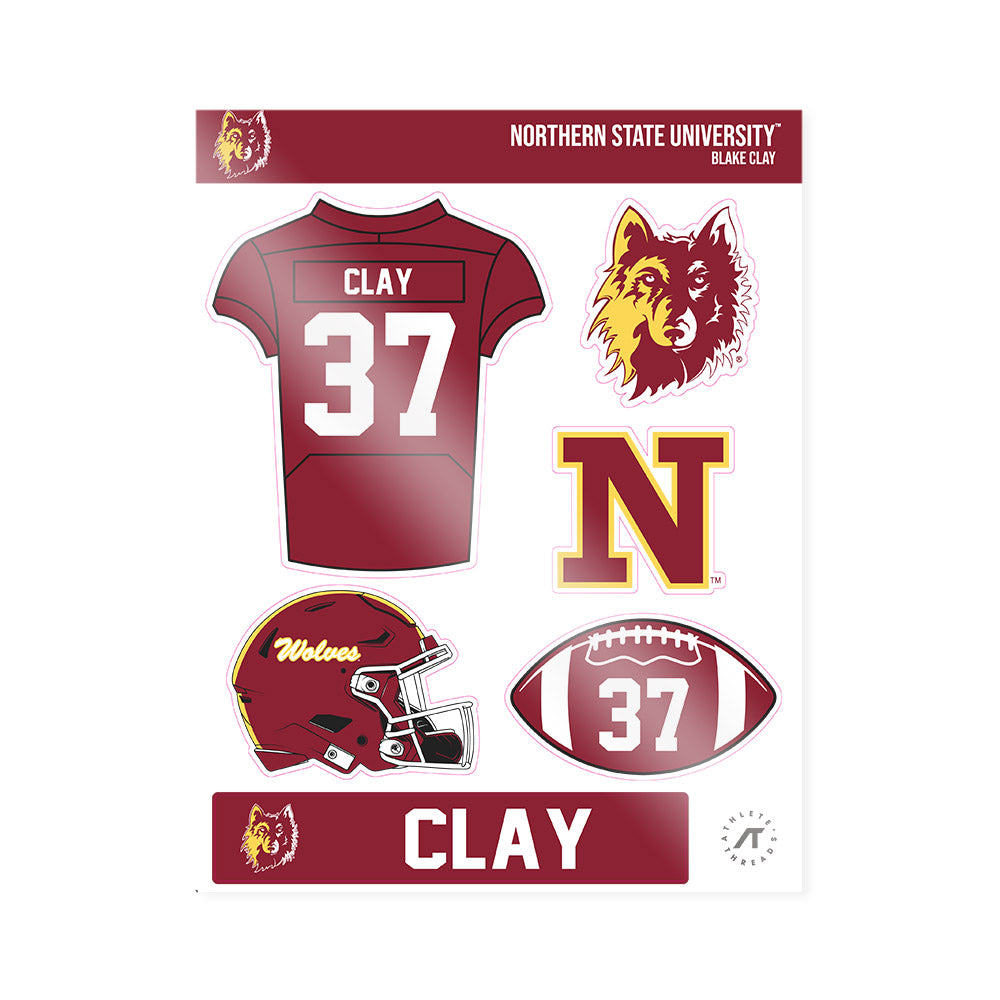 NSU - NCAA Football : Blake Clay - Sticker Sheet-0
