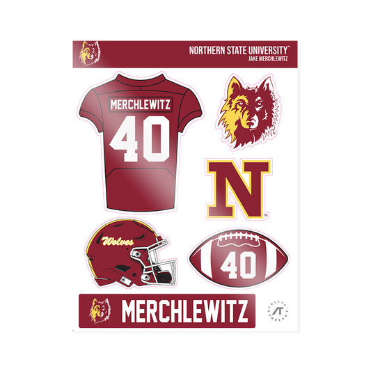 NSU - NCAA Football : Jake Merchlewitz - Sticker Sheet-0