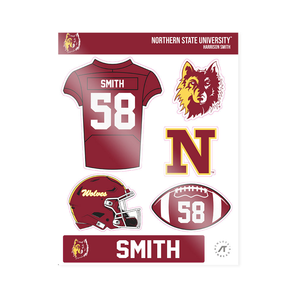 NSU - NCAA Football : Harrison Smith - Sticker Sheet-0