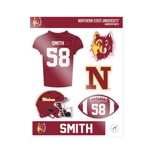 NSU - NCAA Football : Harrison Smith - Sticker Sheet-0