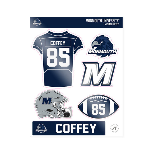 Monmouth - NCAA Football : Michael Coffey - Sticker Sheet-0