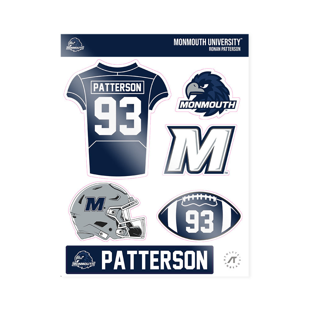 Monmouth - NCAA Football : Ronan Patterson - Sticker Sheet-0