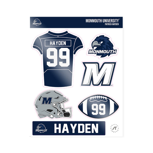 Monmouth - NCAA Football : Patrick Hayden - Sticker Sheet-0