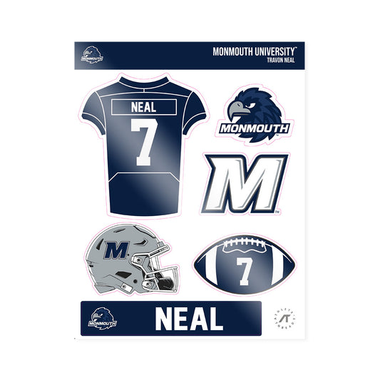 Monmouth - NCAA Football : Travon Neal - Sticker Sheet-0