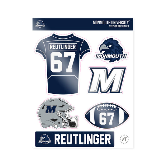 Monmouth - NCAA Football : Stephen Reutlinger - Sticker Sheet-0