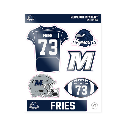 Monmouth - NCAA Football : Matthew Fries - Sticker Sheet-0