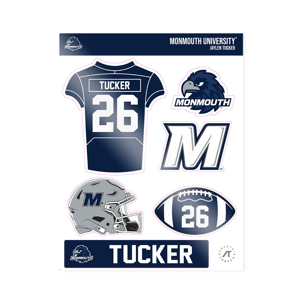 Monmouth - NCAA Football : Jaylen Tucker - Sticker Sheet-0