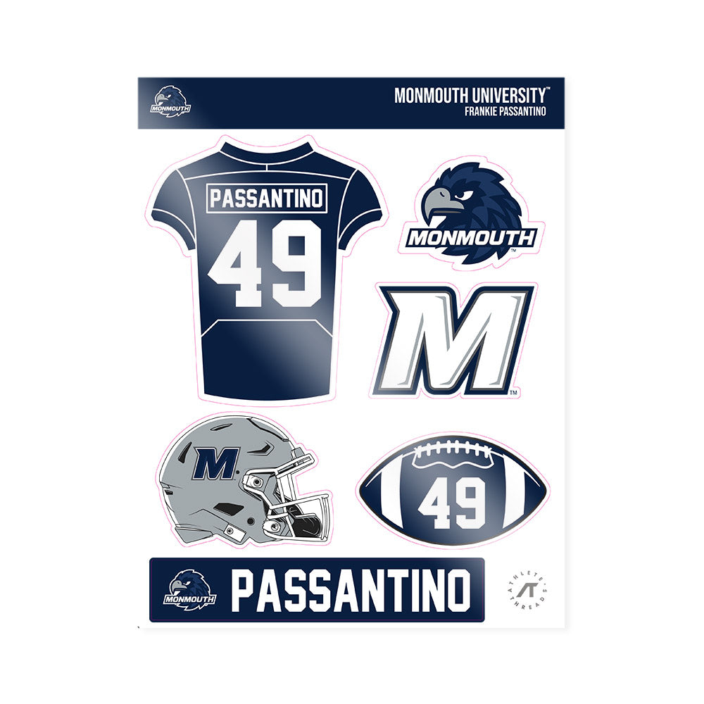 Monmouth - NCAA Football : Frankie Passantino - Sticker Sheet-0