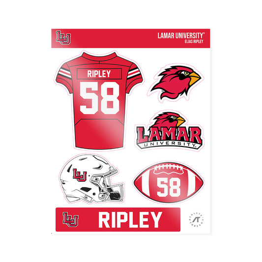 Lamar - NCAA Football : Elias Ripley - Sticker Sheet-0