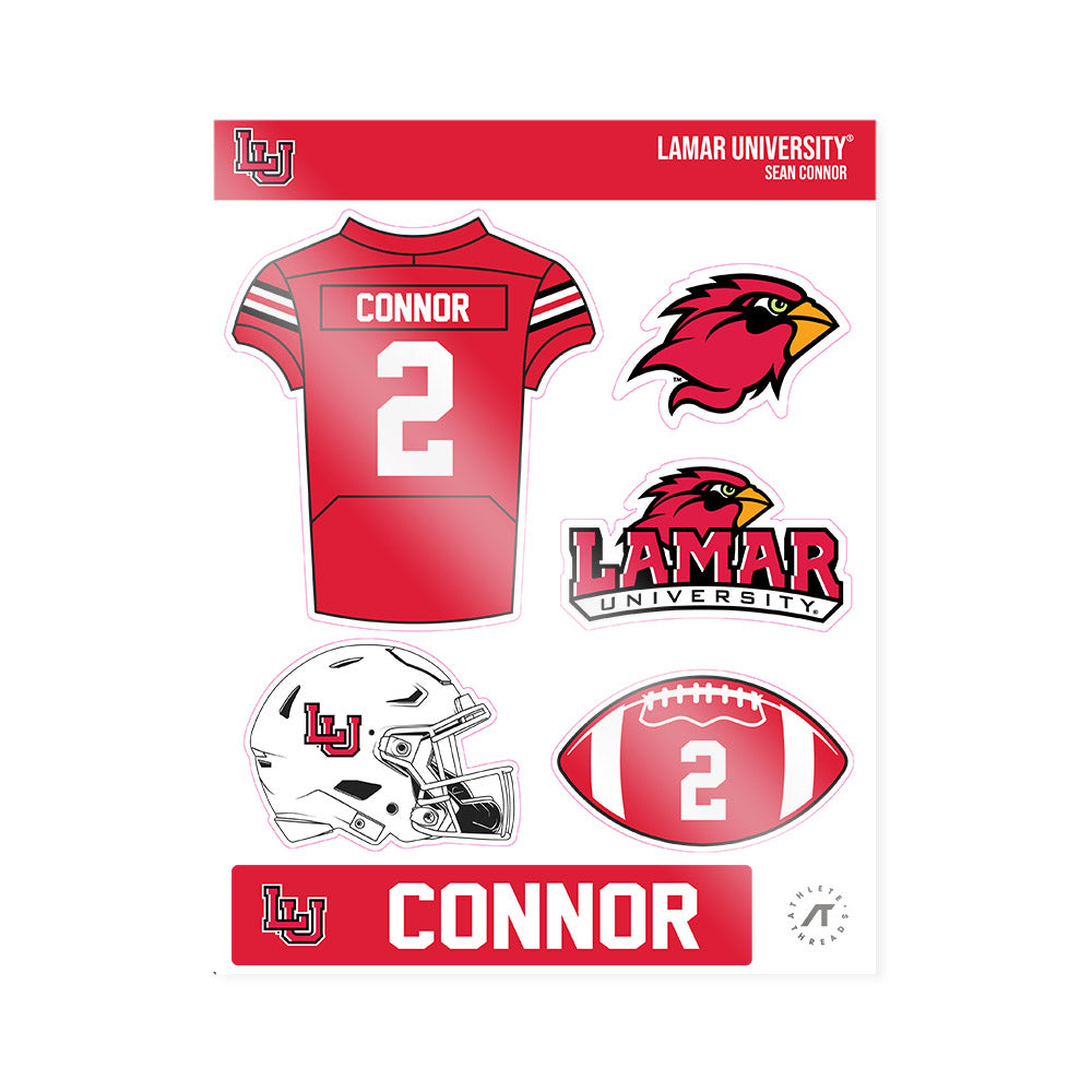 Lamar - NCAA Football : Sean Connor - Sticker Sheet-0