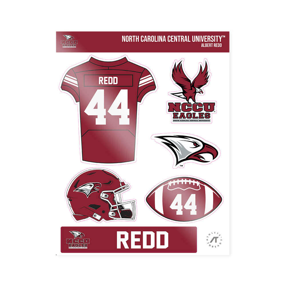 NCCU - NCAA Football : Albert Redd - Sticker Sheet-0