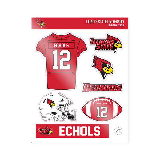 Illinois State - NCAA Football : Jashawn Echols - Sticker Sheet-0