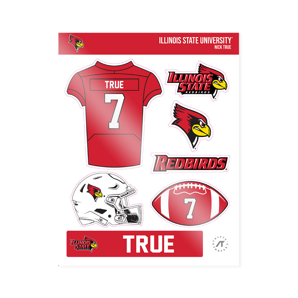 Illinois State - NCAA Football : Nick True - Sticker Sheet-0
