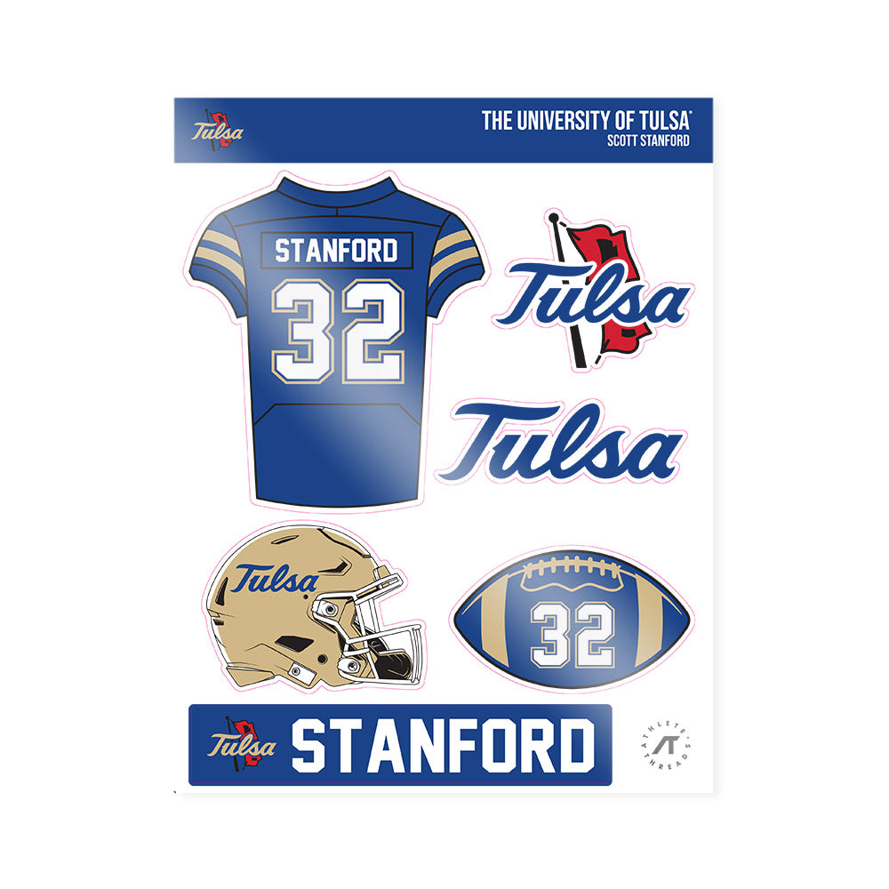 Tulsa - NCAA Football : Scott Stanford - Sticker Sheet-0