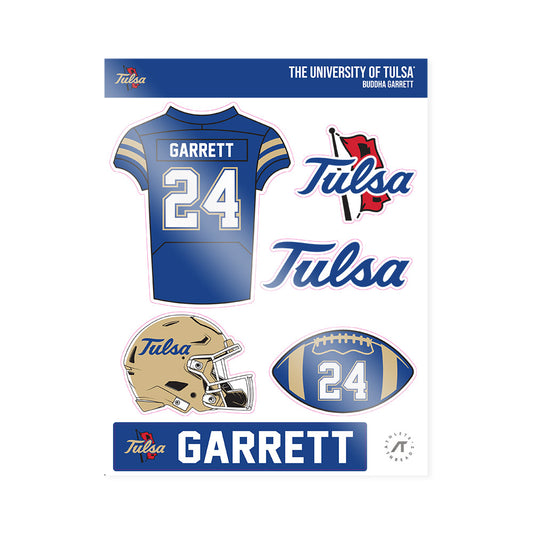 Tulsa - NCAA Football : Buddha Garrett - Sticker Sheet-0