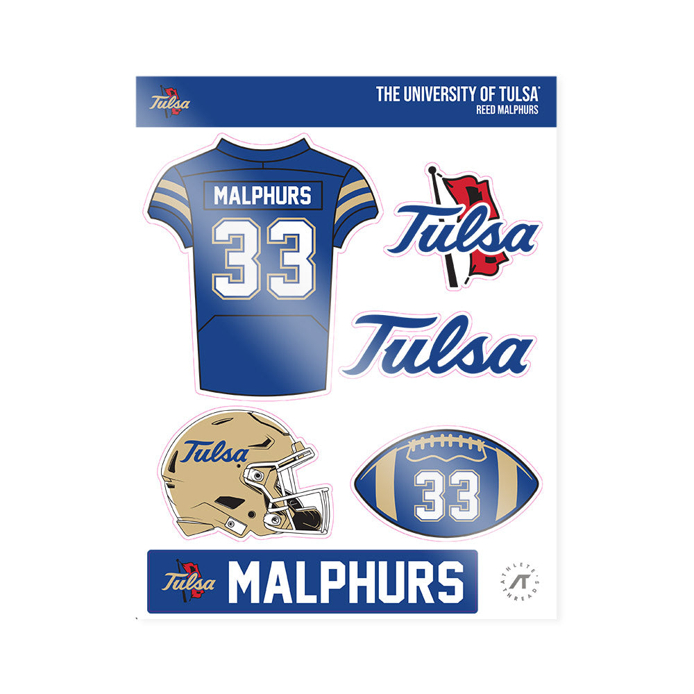 Tulsa - NCAA Football : Reed Malphurs - Sticker Sheet-0