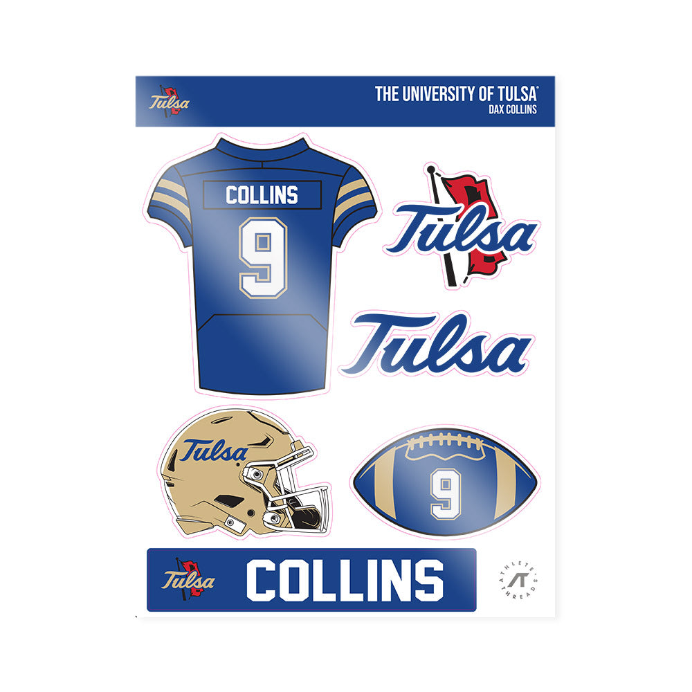 Tulsa - NCAA Football : Dax Collins - Sticker Sheet-0