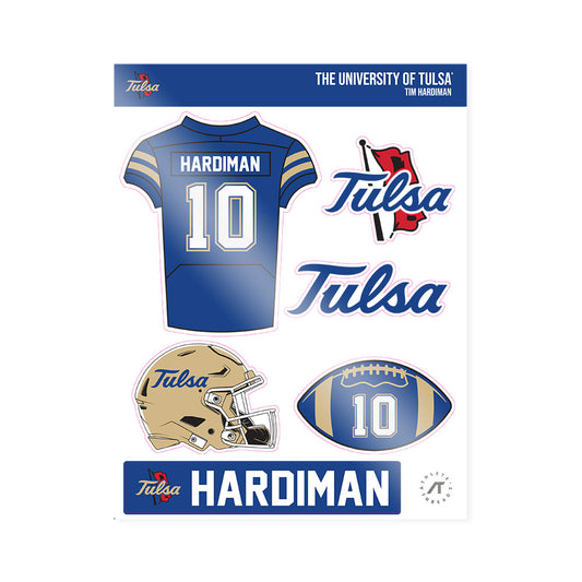 Tulsa - NCAA Football : Tim Hardiman - Sticker Sheet-0