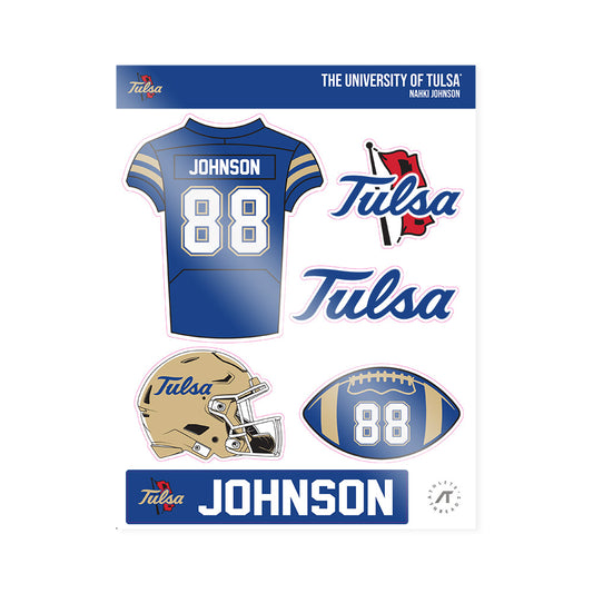 Tulsa - NCAA Football : Nahki Johnson - Sticker Sheet-0