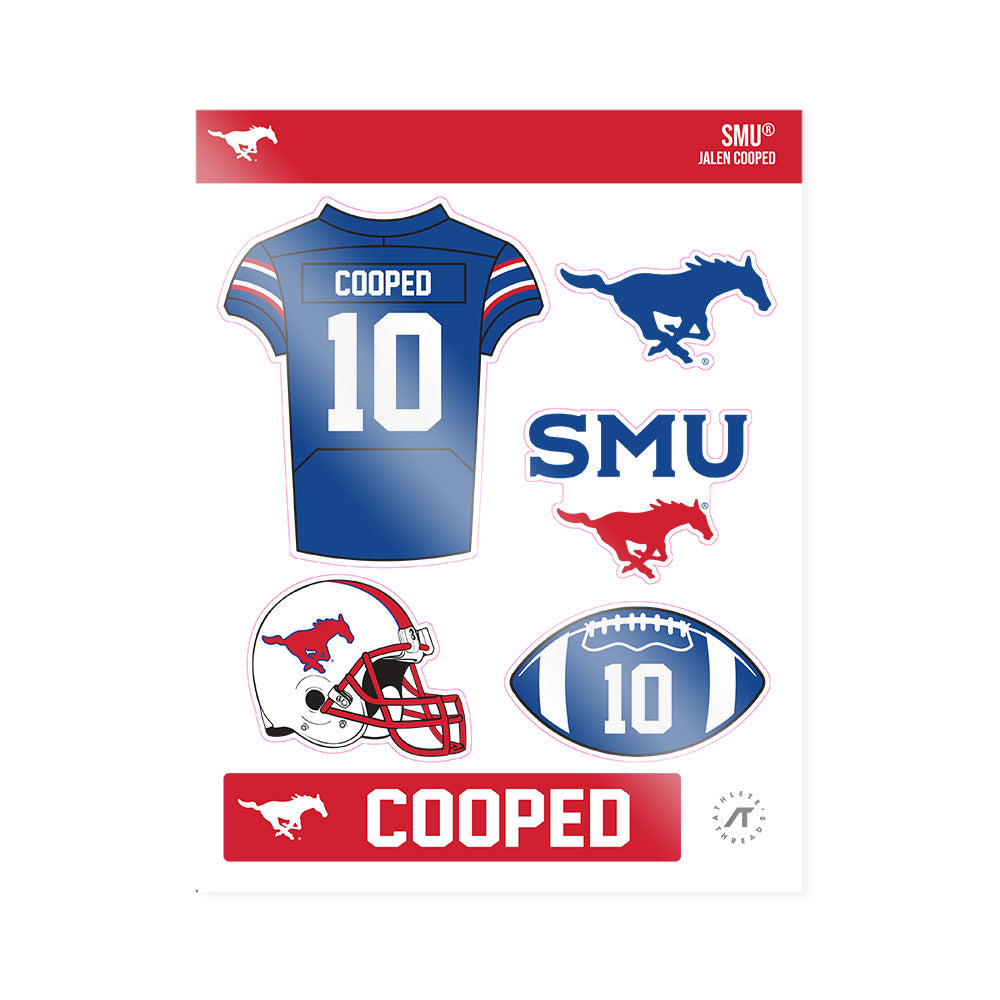 SMU - NCAA Football : Jalen Cooped - Sticker Sheet-0