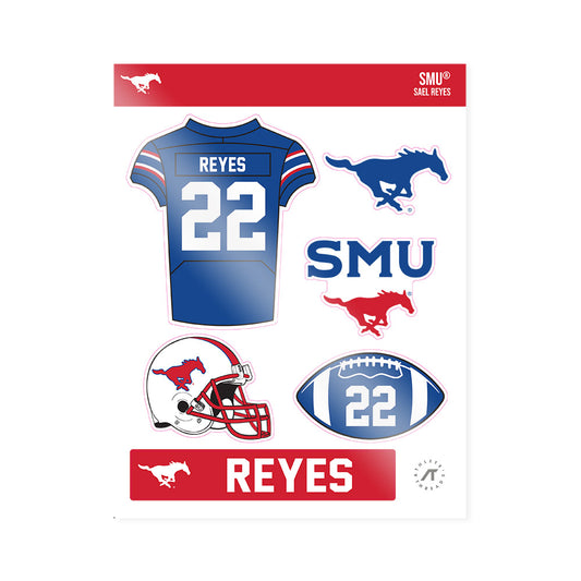 SMU - NCAA Football : Sael Reyes - Sticker Sheet-0