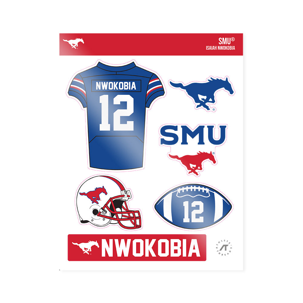 SMU - NCAA Football : Isaiah Nwokobia - Sticker Sheet-0