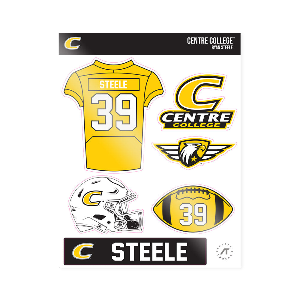 Centre College - NCAA Football : Ryan Steele - Sticker Sheet-0
