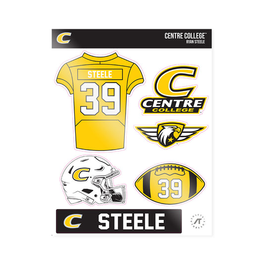 Centre College - NCAA Football : Ryan Steele - Sticker Sheet-0