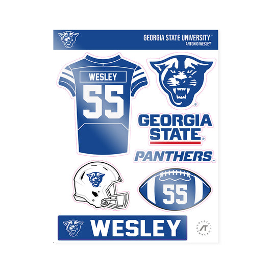 Georgia State - NCAA Football : Antonio Wesley - Sticker Sheet-0