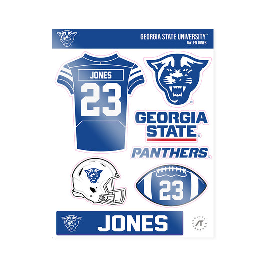 Georgia State - NCAA Football : Jaylen Jones - Sticker Sheet-0