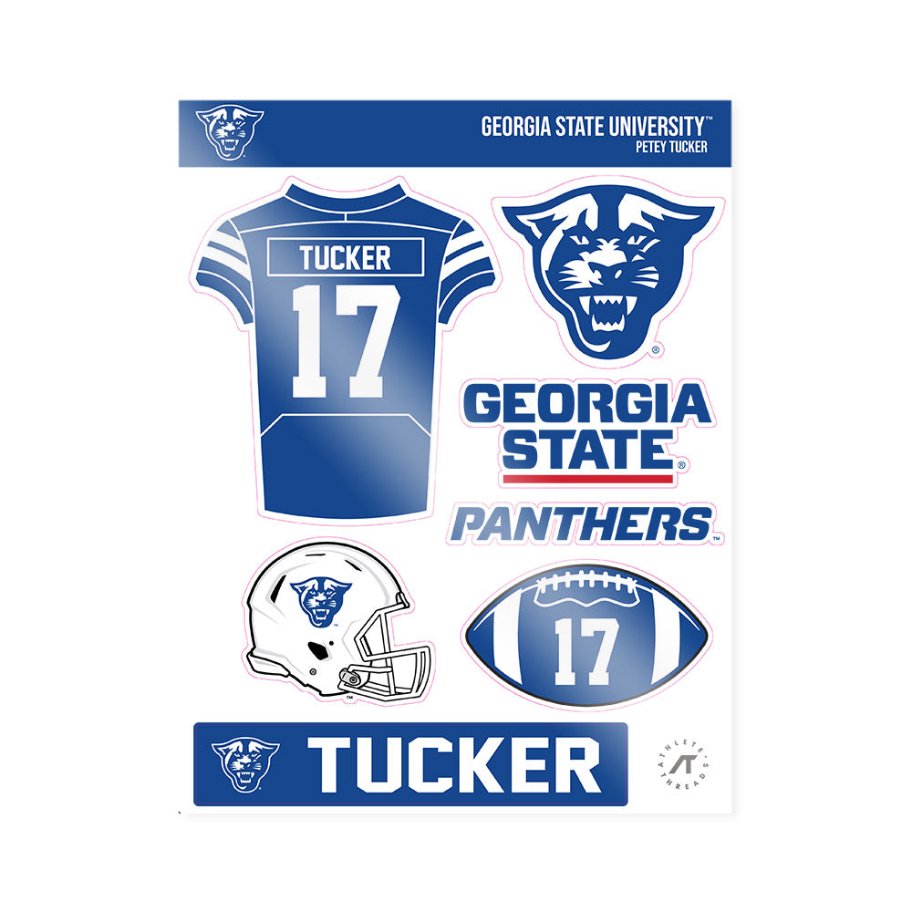 Georgia State - NCAA Football : Petey Tucker - Sticker Sheet-0