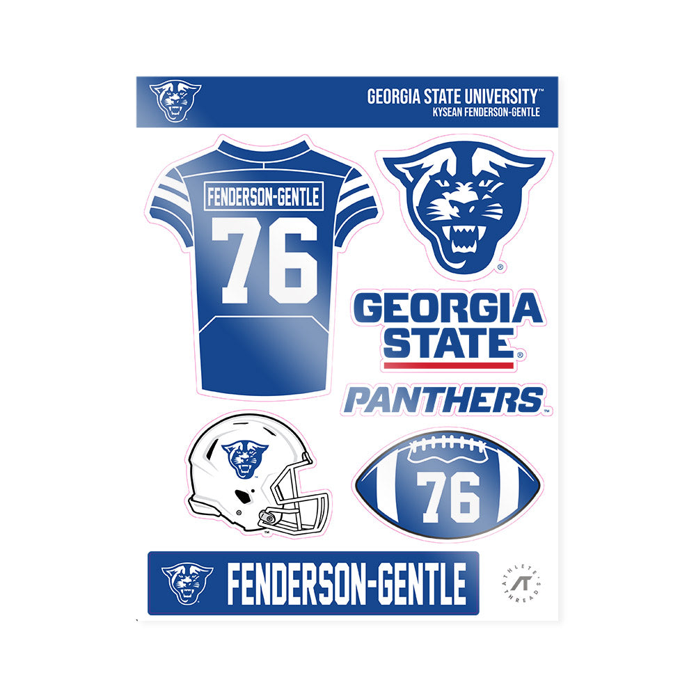 Georgia State - NCAA Football : KySean Fenderson-Gentle - Sticker Sheet-0