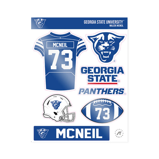 Georgia State - NCAA Football : Maleek McNeil - Sticker Sheet-0