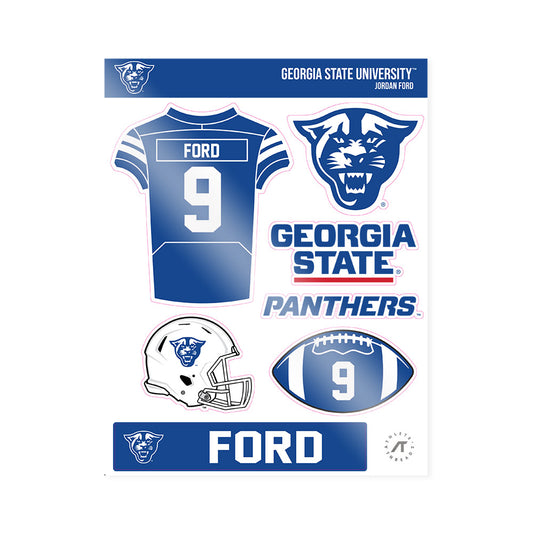 Georgia State - NCAA Football : Jordan Ford - Sticker Sheet-0