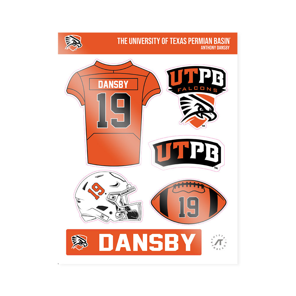 UTPB - NCAA Football : Anthony Dansby - Sticker Sheet-0