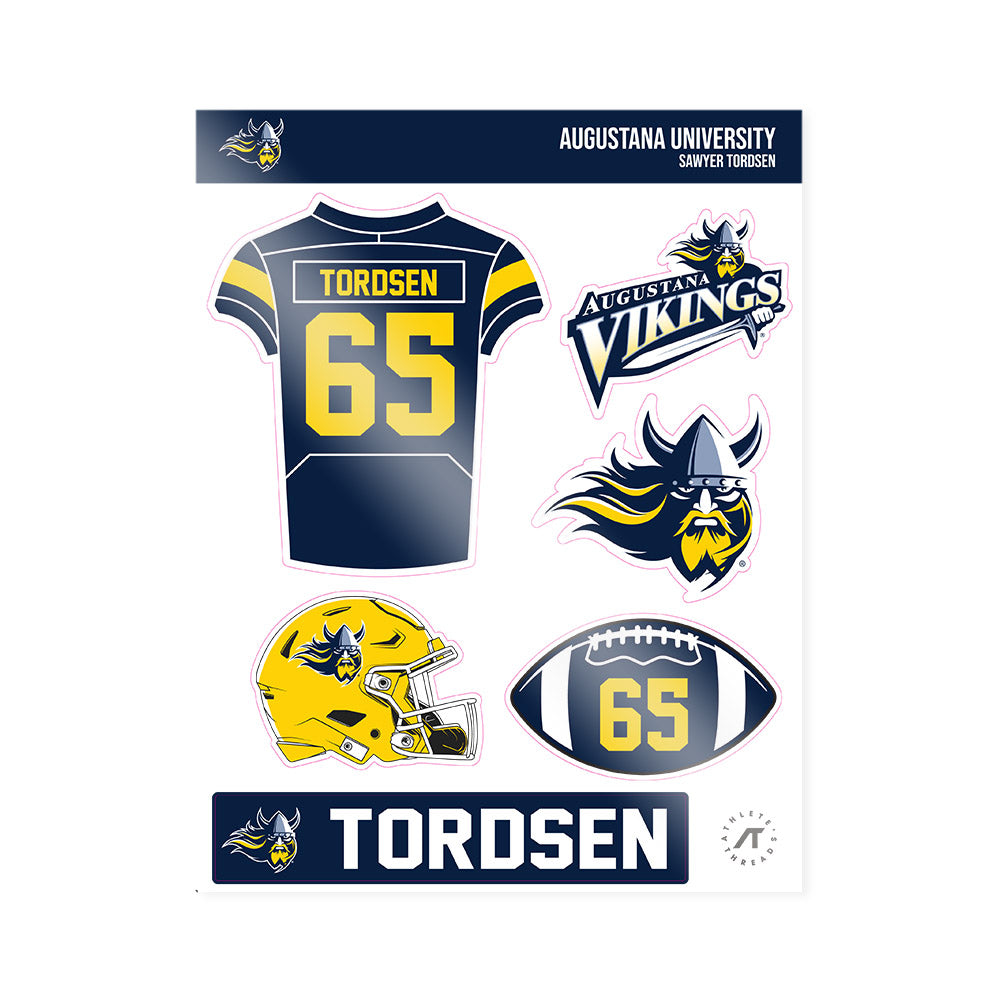 AU - NCAA Football : Sawyer Tordsen - Sticker Sheet-0