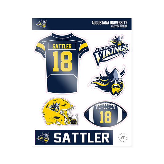 AU - NCAA Football : Klayton Sattler - Sticker Sheet-0