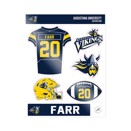 AU - NCAA Football : Jayvian Farr - Sticker Sheet-0