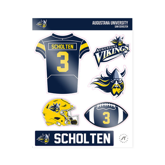 AU - NCAA Football : Sam Scholten - Sticker Sheet-0