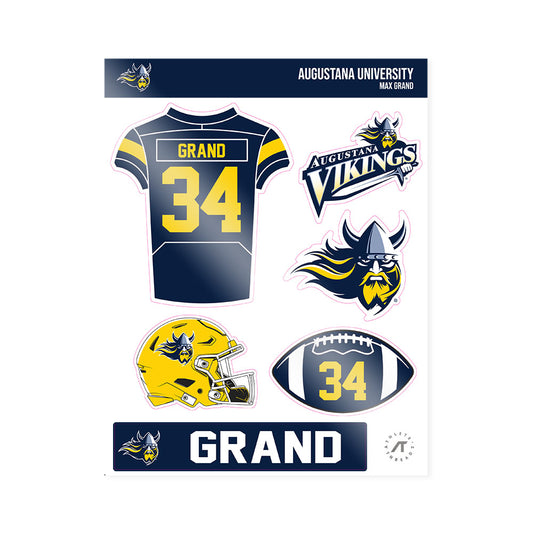 AU - NCAA Football : Max Grand - Sticker Sheet-0