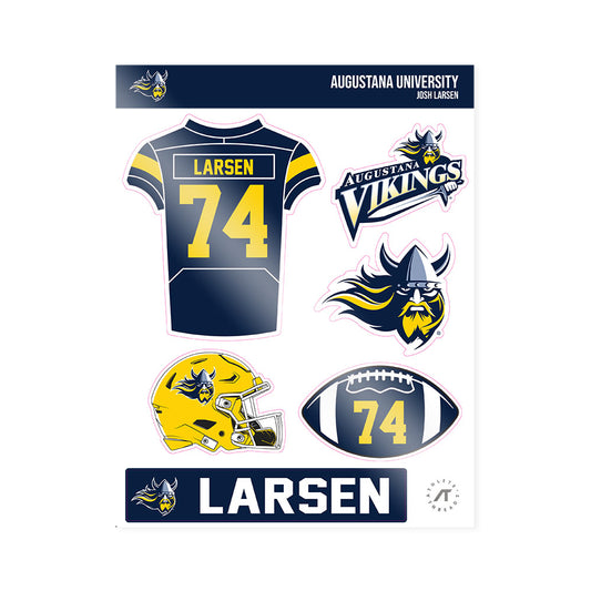 AU - NCAA Football : Josh Larsen - Sticker Sheet-0