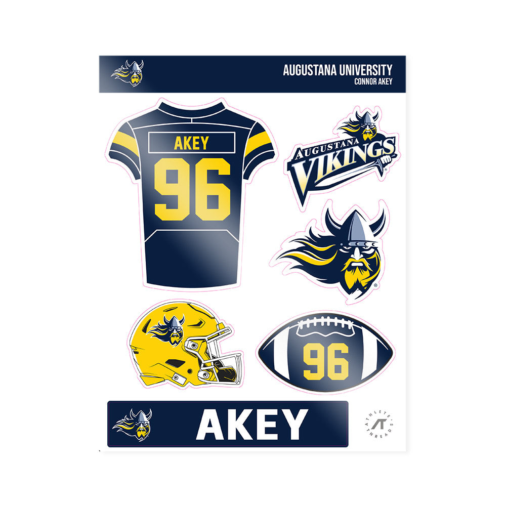 AU - NCAA Football : Connor Akey - Sticker Sheet-0